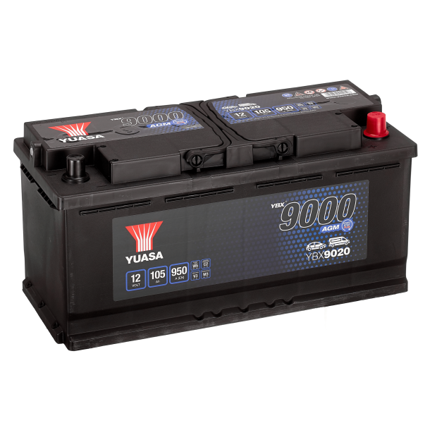 Yuasa - 12V 105Ah 950A Batteri - YBX9020