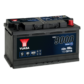 Yuasa - 12V 80Ah 800A Batteri - YBX9115