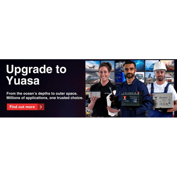 Yuasa - 12V 12Ah 200A Batteri - YBXAX14