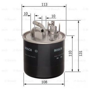 BOSCH Brnslefilter 0 450 906 458 (N6458)