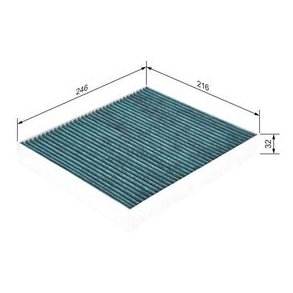 BOSCH kabinefilter+ 0 986 628 504 (A8504)