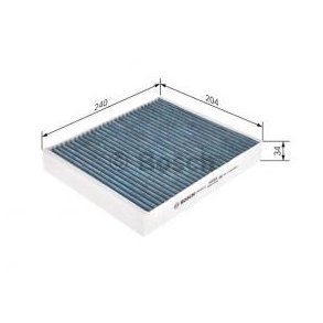 BOSCH kabinefilter+ 0 986 628 512 (A8512)
