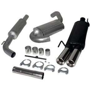 Sportsudstødning Golf III 2x80mm