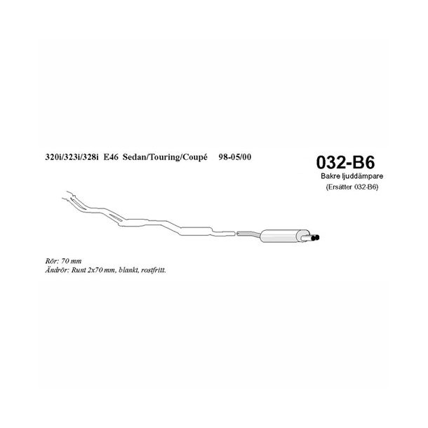 Baklucka BMW 320/323 E46