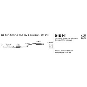 Sportavgaser Mazda 323