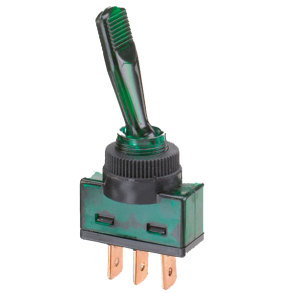 Kontakt vippe on-off grøn 20amp