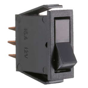 Kontakt sort on/off 16amp