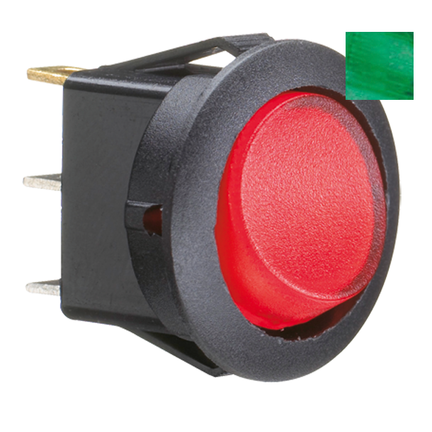 Sl runt p/av gr&ouml;nt 19mm hl 16amp