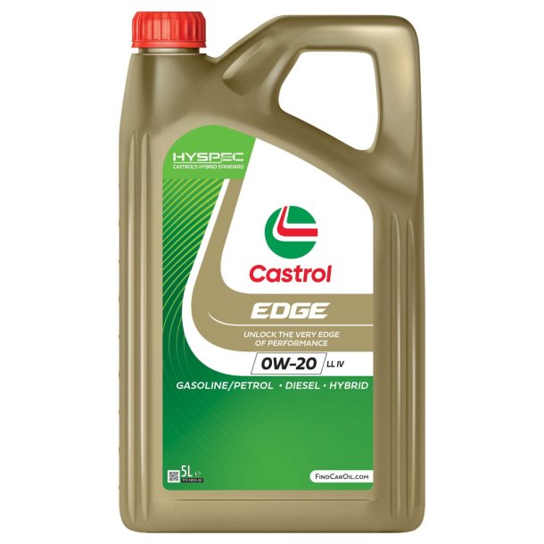 Motorolie Castrol EDGE 0W20 LL IV - 5 Liter