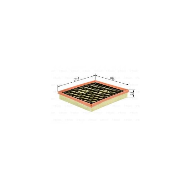 Bosch S3338 Filtro Aria Auto – Qualità Primo Equipaggiamento, Protezione Motore, Alta Capacità Di Filtrazione
