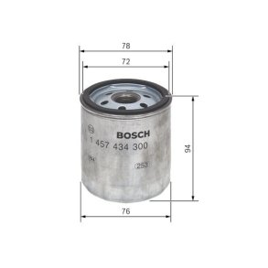 BOSCH Brnslefilter 1 457 434 300 (N4300)