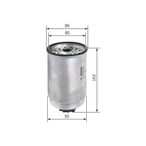 BOSCH Brnslefilter 1 457 434 408 (N4408)
