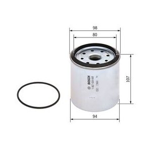 BOSCH Brnslefilter 1 457 434 448 (N4448)