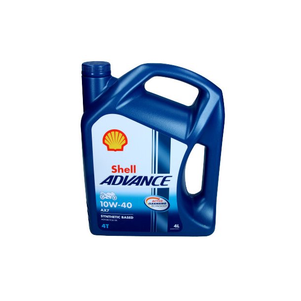 SHELL 10W40 4L ADVANCE 4T AX7