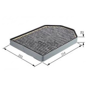 BOSCH kabinefilter 1 987 432 367 (R2367)