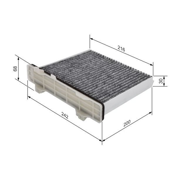 BOSCH kabinefilter 1 987 432 498 (M2498)