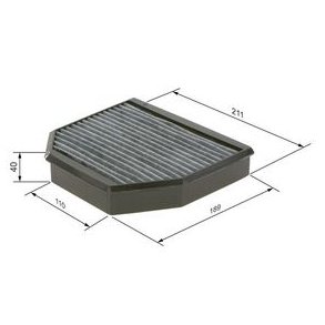 BOSCH kabinefilter 1 987 435 508 (R5508)