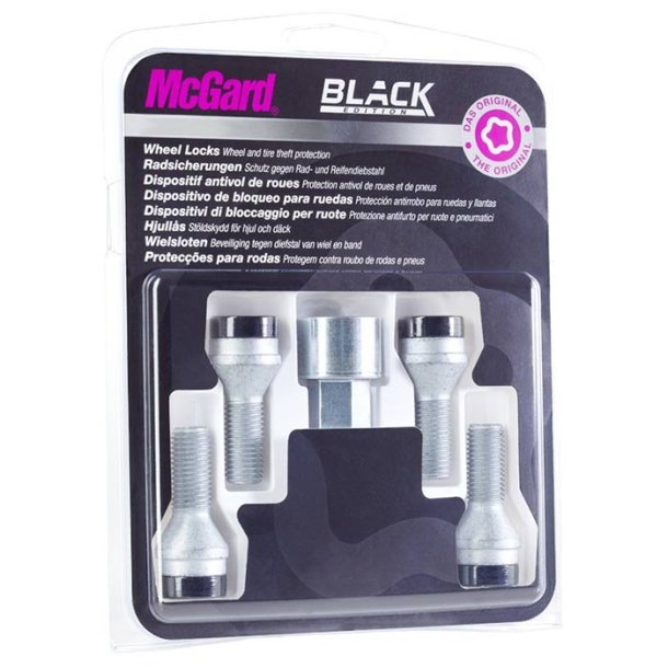 Mcgard lsbult m12x1,75 kon svart