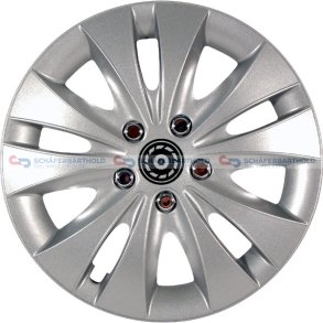 Hjulkapsel City Line Storm14-sølv Albrecht