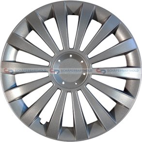 Hjulkapsel City Line Meridian14-sølv Albrecht