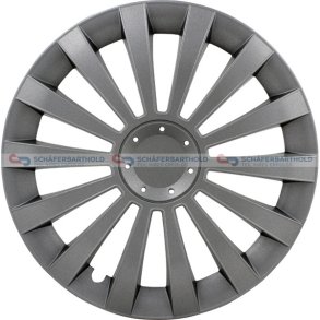 Hjulkapsel City Line Meridian15-sølv Albrecht