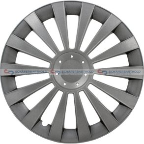 Hjulkapsel City Line Meridian16-sølv Albrecht