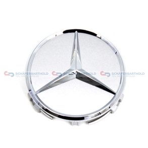 Emblem navkapsel sølv|for Let fælgMERCEDES OE