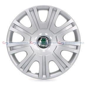 Hjulkapsel Gaspra15-sølv SKODA