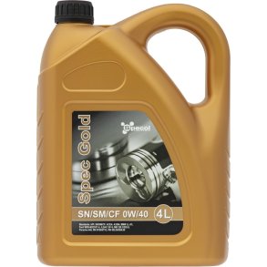 SPECOL 0W40 4L SPEC GULD SN/CF