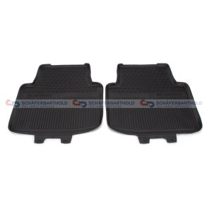 Gummimåtte sort|to dele SKODA