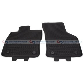 Gummimåtte sort|to dele SKODA