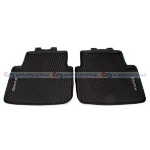 Gummimåtte sort|to dele SKODA