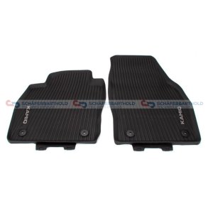 Gummimåtte sort|to dele SKODA