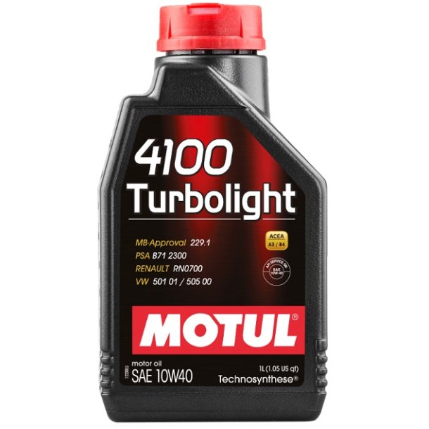MOTUL 10W40 1L 4100 TURBOLIGHT 
