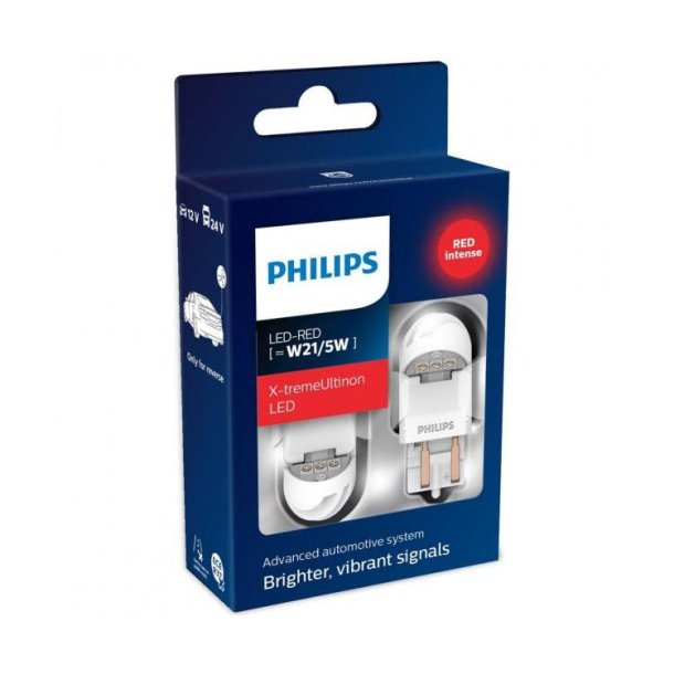 Phillips-lampa W21 / 5W Ultinon (2 st)