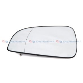 Glas udvendig venstre spejl|opvarmelig OPEL OE