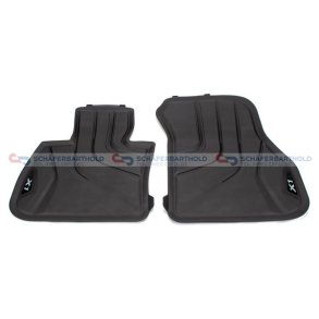 Gummimåtte sort|to dele BMW OE