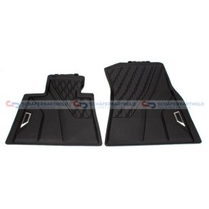 Gummimåtte sort|to dele BMW OE