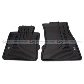 Gummimåtte sort|to dele BMW OE