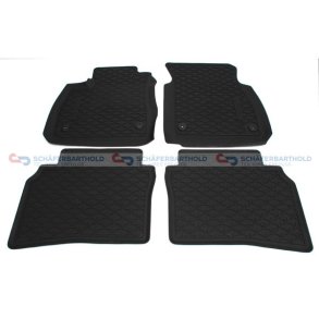 Gummimåtte sort|fire dele OPEL OE