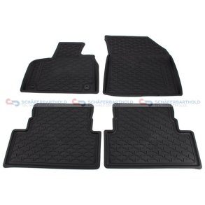Gummimåtte sort|fire dele OPEL OE