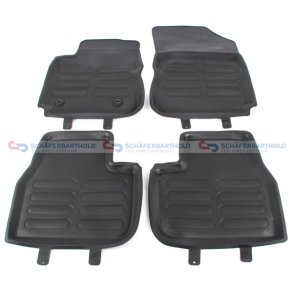 Gummimåtte sort|fire dele CIT/PEU OE