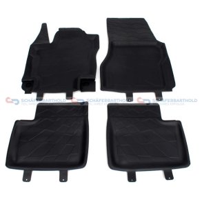 Gummimåtte sort|fire dele RENAULT OE