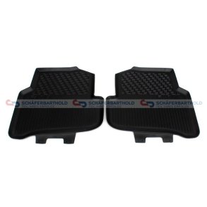 Gummimåtte sort|to dele SKODA