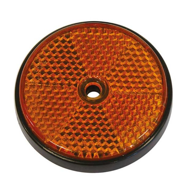 Reflekterande rund gul diameter 68mm 2st