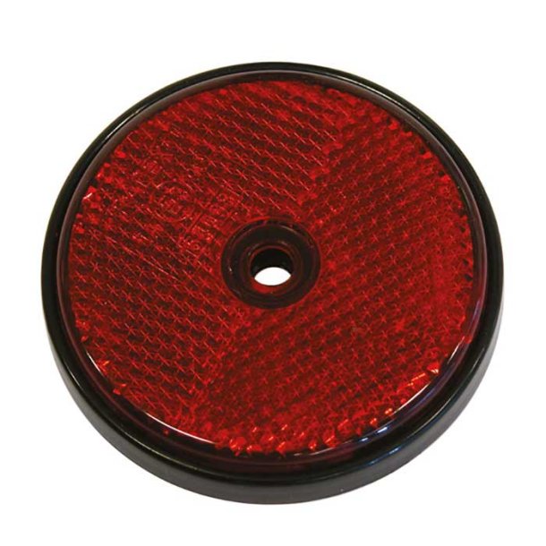 Reflekterande rund r&ouml;d diameter 68mm 2st