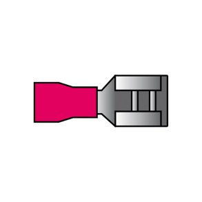 Kabelsko r&oslash;d hun flad 0,5-1,5mm2 10 stk.