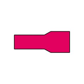 Kabelsko r&oslash;d hun flad isol. 0,5-1,5mm2