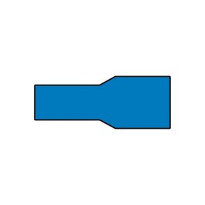 Kabelsko bl&aring; hun flad isol. 1,5-2,5mm2