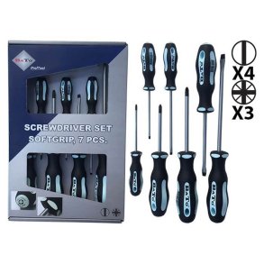 Bato skruvmejselsats skårad/Pz 7 delar